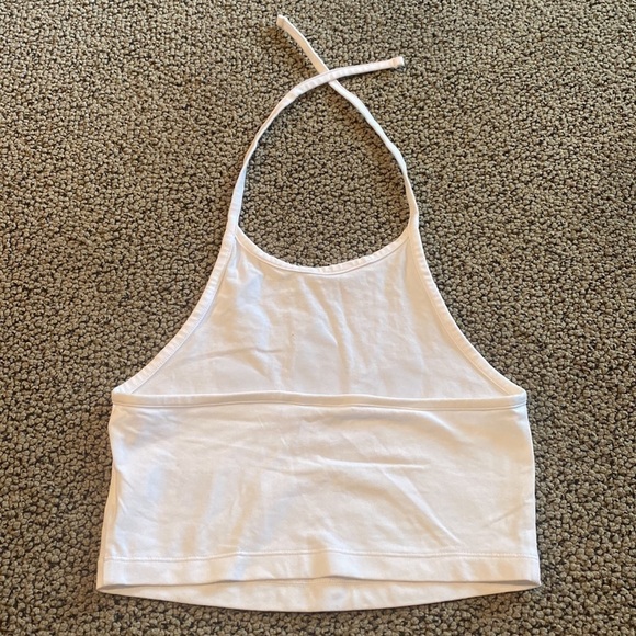 Adidas Black & White Cropped Halter Top Size XS in Like New Condition - Picture 3 of 6